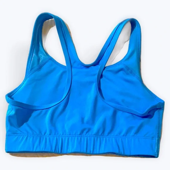 PINK Victoria Secret Ultimate Sports Bra in Blue Logo Print Size Small - Picture 2 of 4